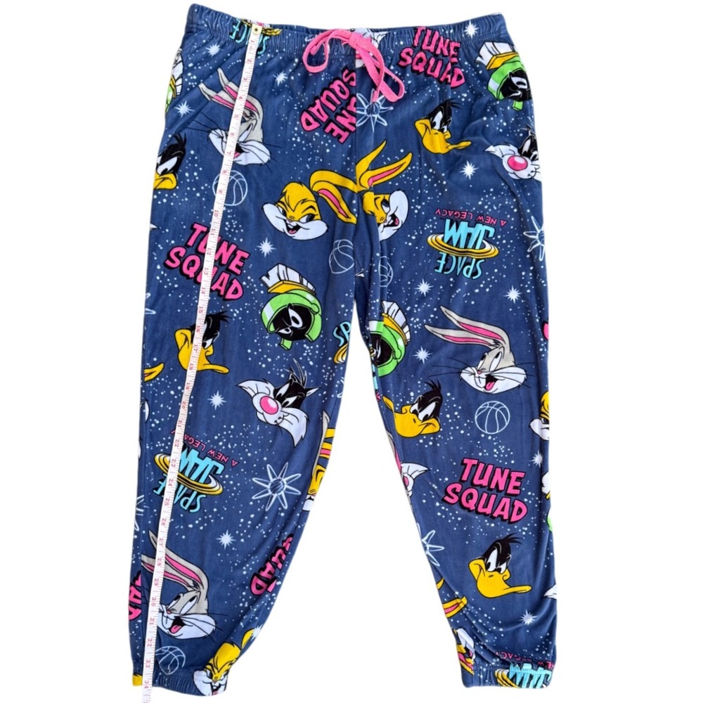 Space Jam Tune Squad youth pajama pants XL Bugs Daffy Lola Marvin fleece‎ - Picture 5 of 6